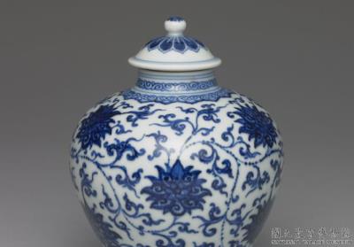 图片[2]-Lidded jar in underglaze blue, Qing dynasty, Yongzheng reign (1723-1735)-China Archive